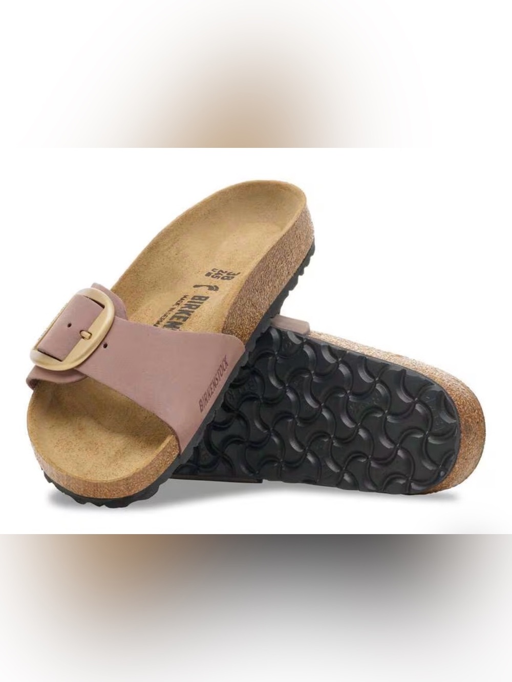 Birkenstock Big Buckle Madrid Pink Slide sandals size 40/9-9.5 EUC